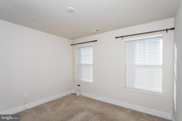 view of carpeted empty room