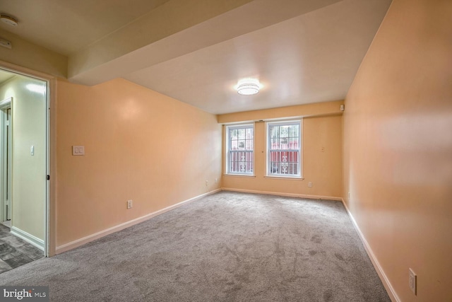 view of carpeted empty room