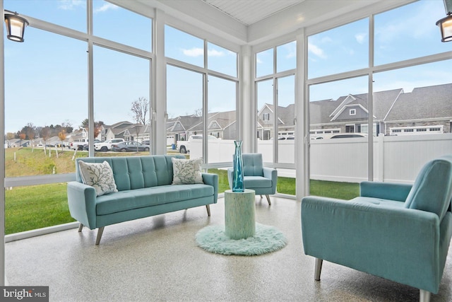 sunroom with a wealth of natural light