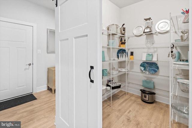 interior space featuring hardwood / wood-style floors