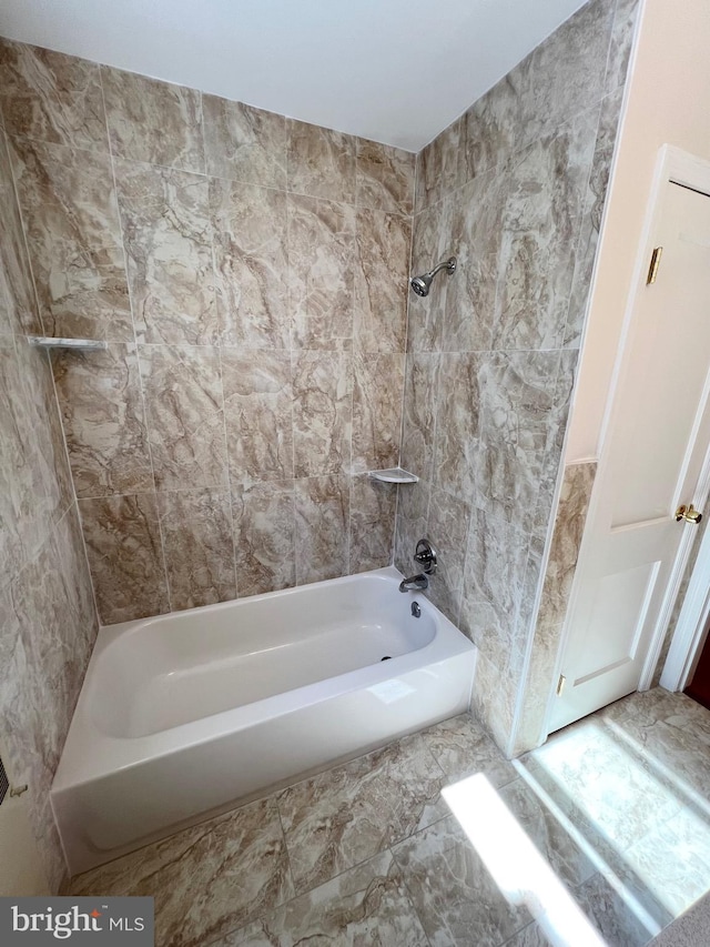 1807 Chandler St, Philadelphia, PA 19111 - full bathroom with bathing tub / shower combination and marble finish floors