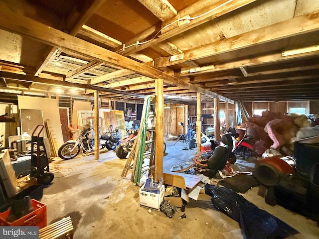 view of basement