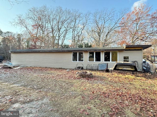 view of back of property