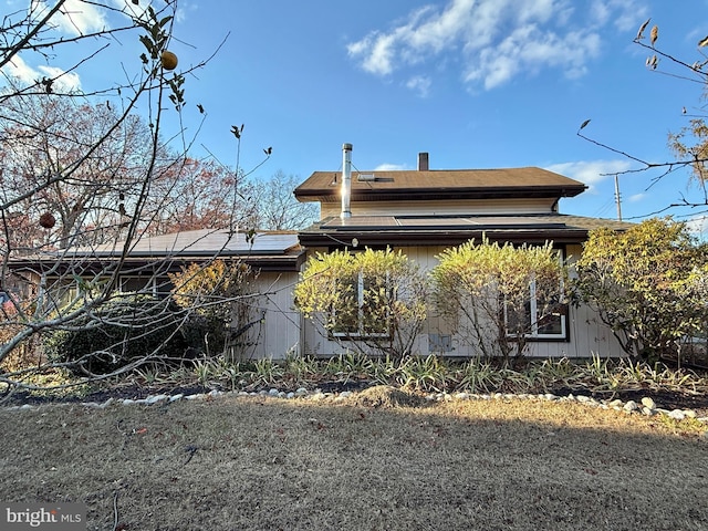 view of rear view of property