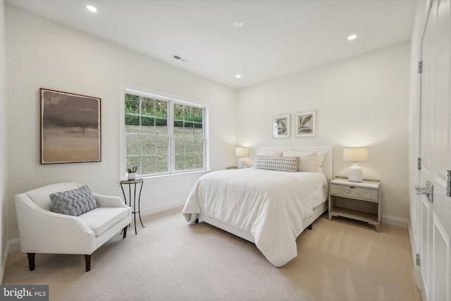 LOT16-CARLISLEAZALEA Bellflower Ln, Newtown Square, PA 19073 - bedroom with light carpet, baseboards, and recessed lighting