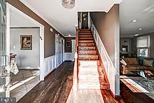 stairs featuring wood-type flooring