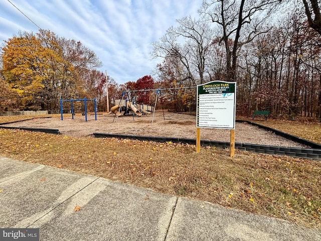 view of jungle gym