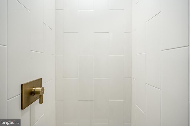 details featuring walk in shower