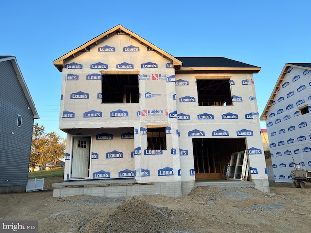 view of property under construction