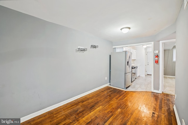 interior space featuring light wood-type flooring