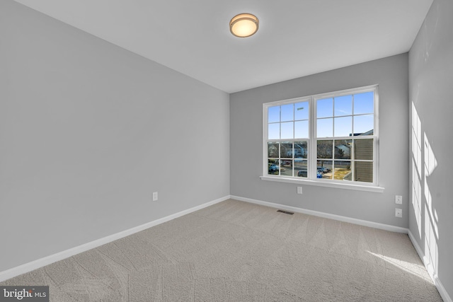 view of carpeted empty room