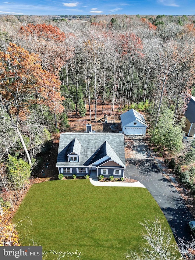 birds eye view of property