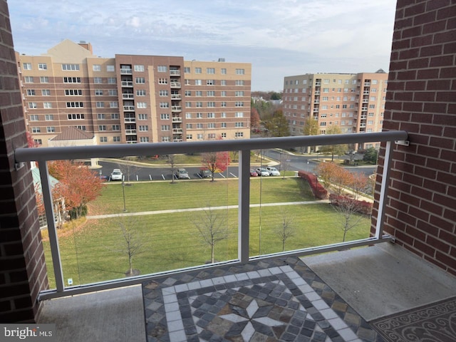 view of balcony