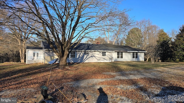 exterior space featuring a yard