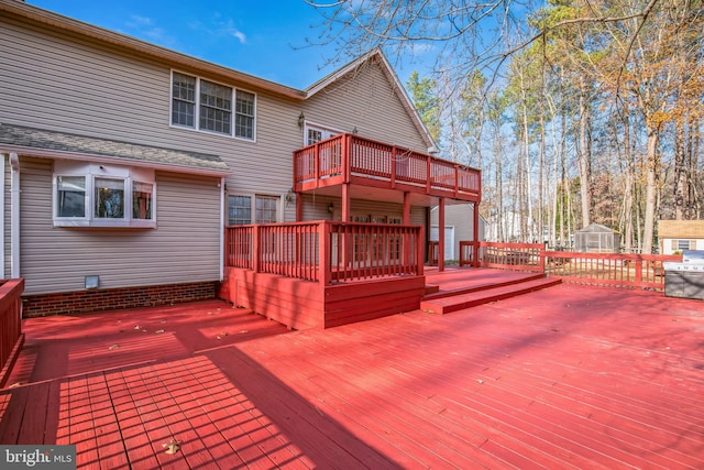 view of wooden terrace