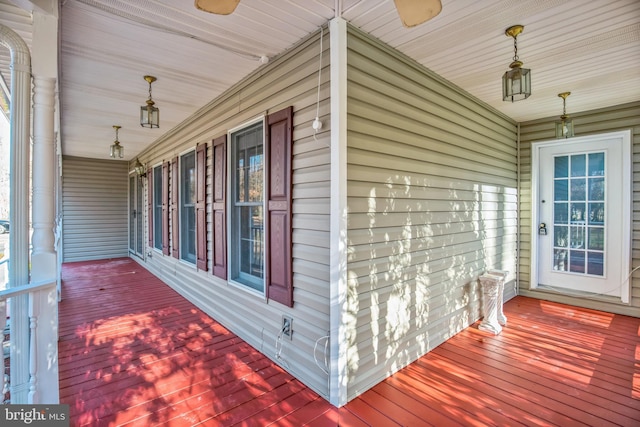 view of wooden terrace