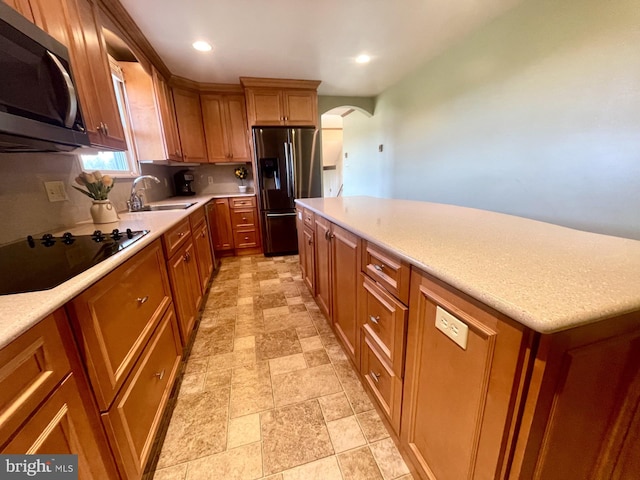 kitchen with sink and stainless steel appliances