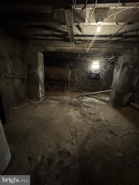 view of basement