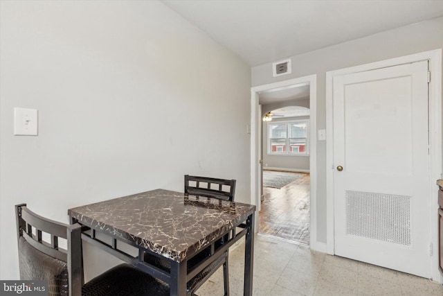 view of dining room