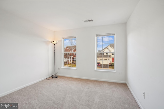 view of carpeted empty room