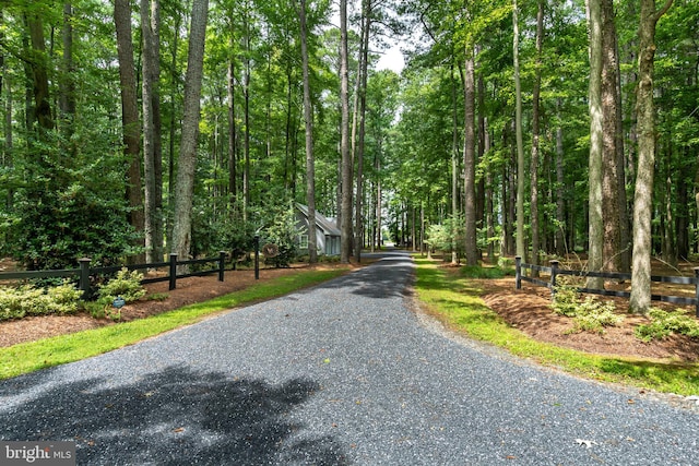 view of road