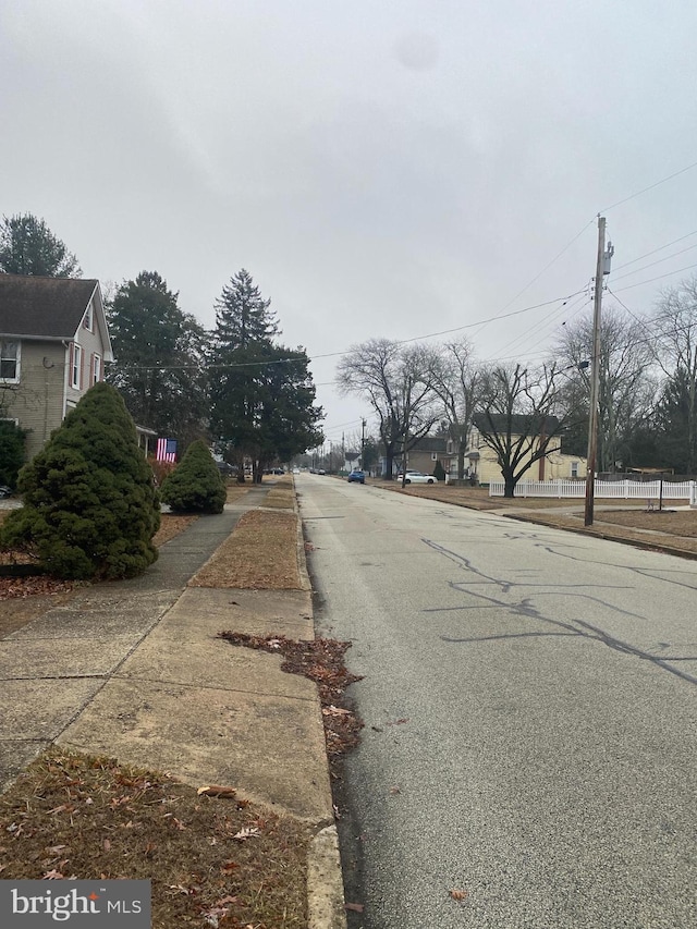 view of road