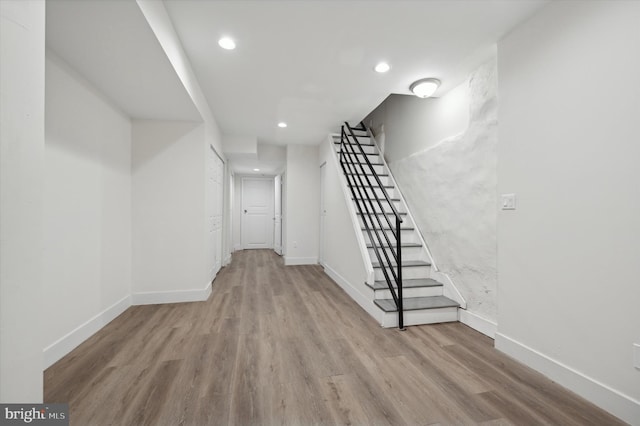 interior space featuring light hardwood / wood-style floors