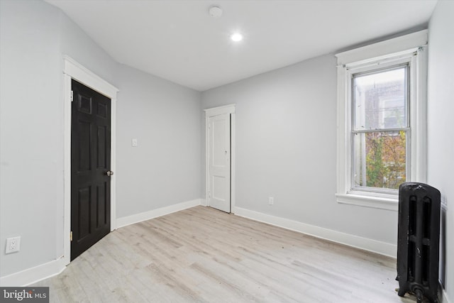 interior space featuring light hardwood / wood-style flooring