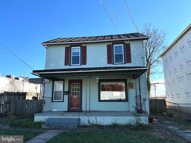 view of front of house with a porch