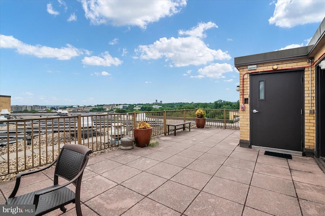 view of patio / terrace featuring a balcony