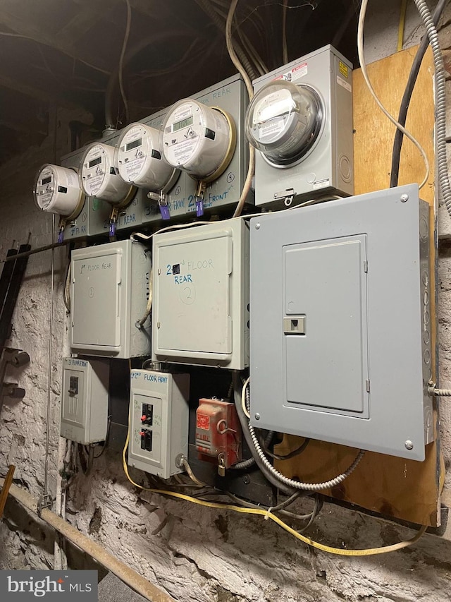 utility room featuring electric panel