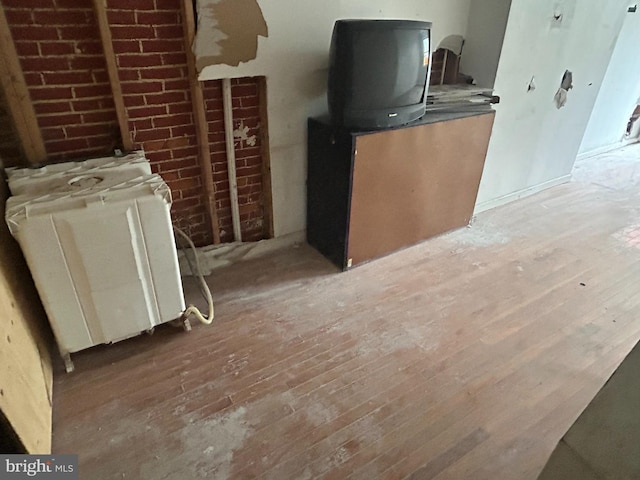 kitchen with light wood-type flooring