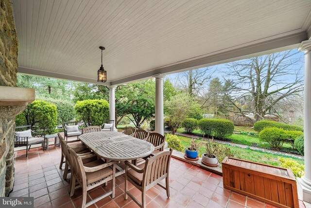 view of patio / terrace with outdoor dining space