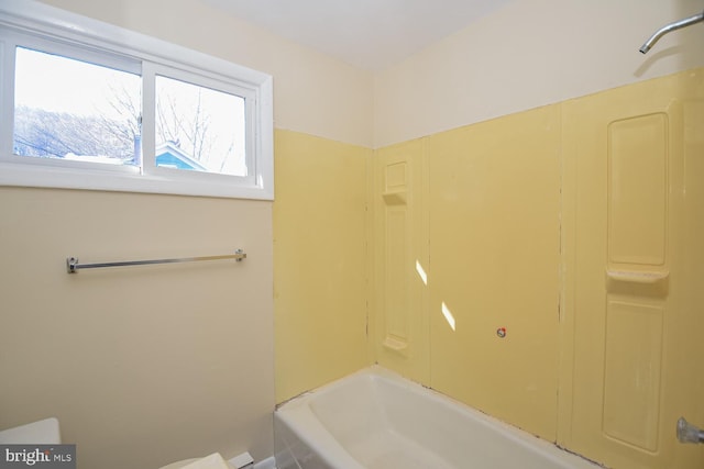 bathroom featuring tub / shower combination