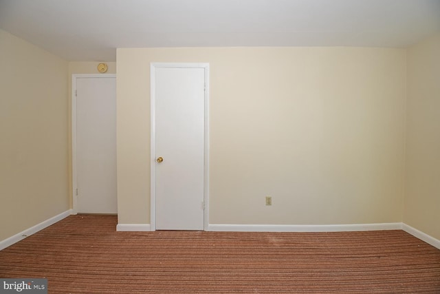 view of carpeted empty room