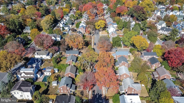 drone / aerial view featuring a residential view