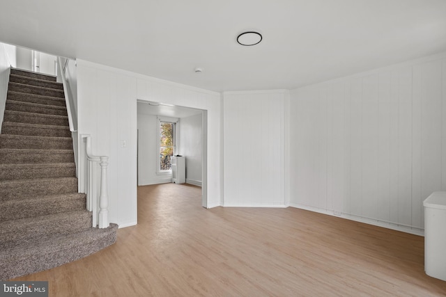 unfurnished room featuring light hardwood / wood-style floors