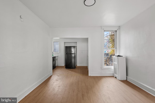 interior space with light wood-type flooring