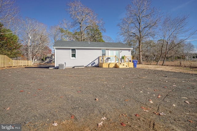 view of rear view of property