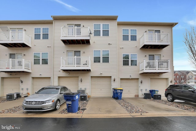 exterior space featuring central air condition unit