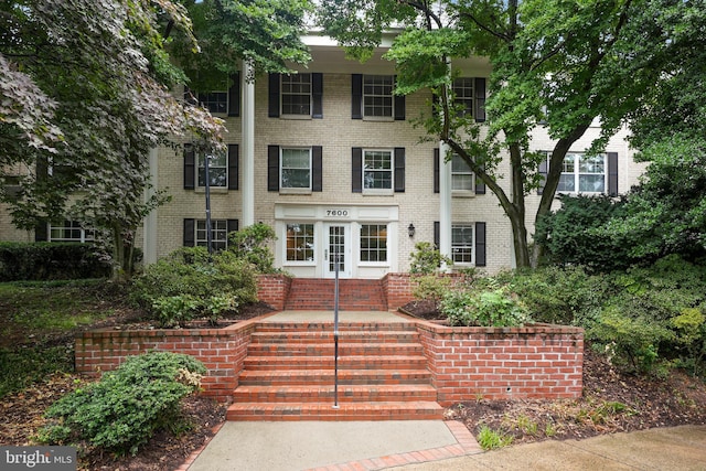 view of front of home with french doors