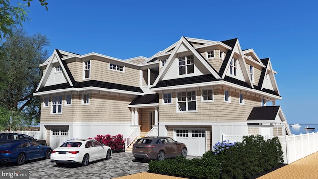 view of front of house featuring a garage