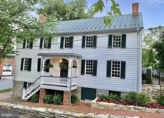 view of colonial home