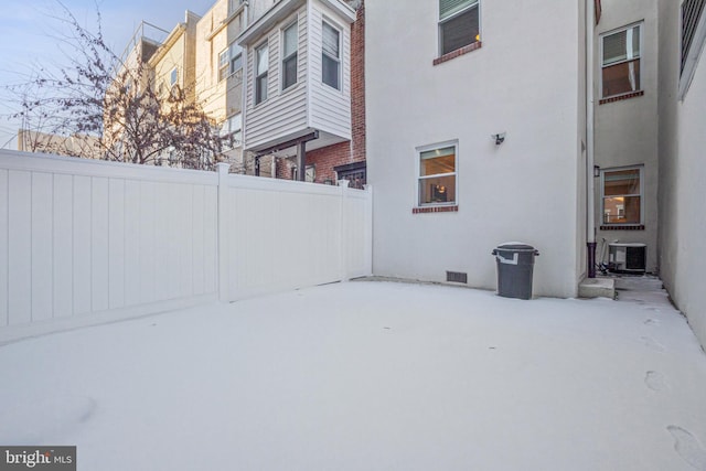 view of patio / terrace featuring central AC