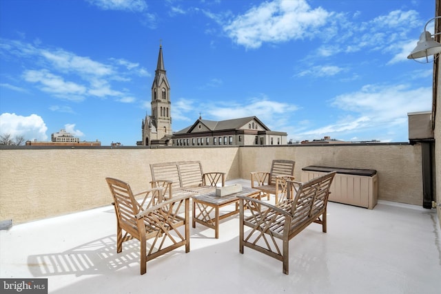 view of patio / terrace with an outdoor hangout area