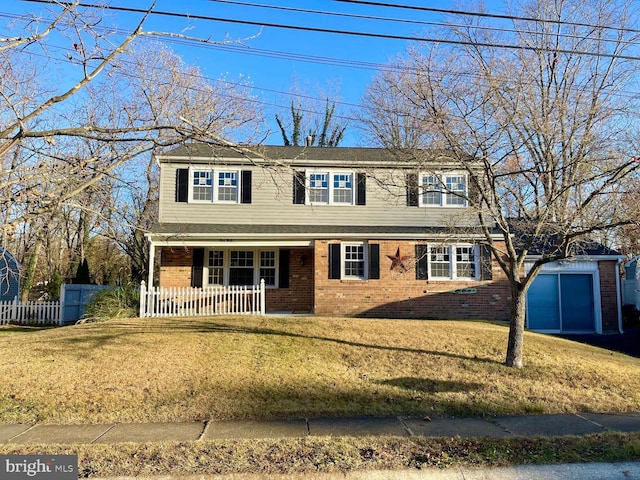 front of property featuring a front yard and a porch