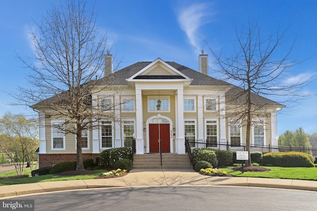 view of greek revival house