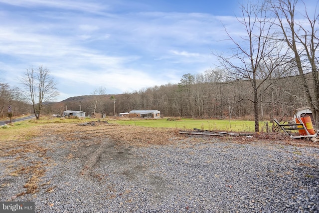 view of yard featuring a rural view