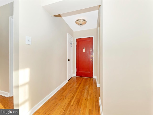 entryway featuring light hardwood / wood-style floors