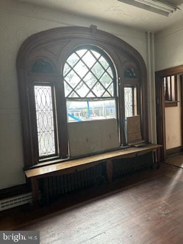 interior details featuring hardwood / wood-style floors